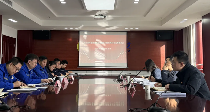 【研究院新闻】淬炼党性守初心 凝心聚力启新程——甘肃药业集团科技创新研究院有限公司召开2025年度组织生活会
